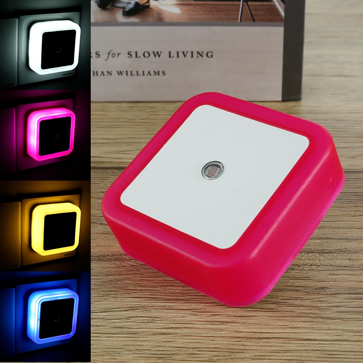 LED Night Light Sensor 110 220V 5W Plug-in Adjustable Brightness Wall with 360° Beam Angle 50000h Lifespan Induction | Лампы и