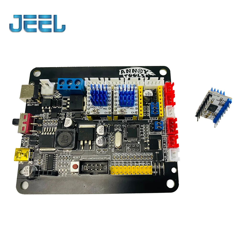 CNC GRBL1.1 TMC2208 3 оси Управление доска драйвер шагового двигателя с офлайн USB платы для