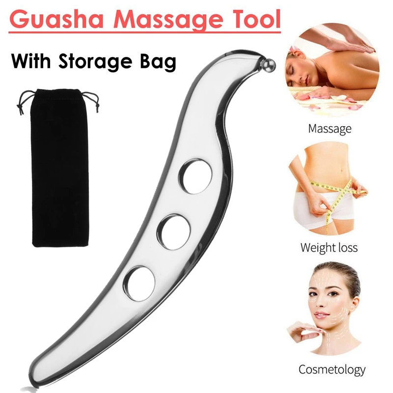 5Pcs/Set Stainless Steel Tissue Therapy Muscle Massage IASTM Tools Whole Body Relaxation Deep Recovery Promote Blood Circ | Красота и