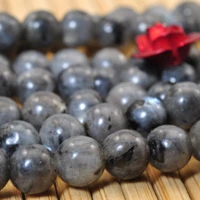 mamiam natural black labradorite larvikite beads 6 12mm round stone diy bracelet necklace jewelry making gemstone gift design