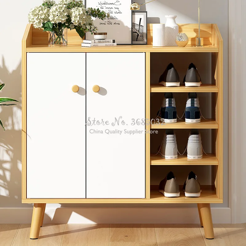 Модные шкафы для обуви в скандинавском стиле простой современный вместительный