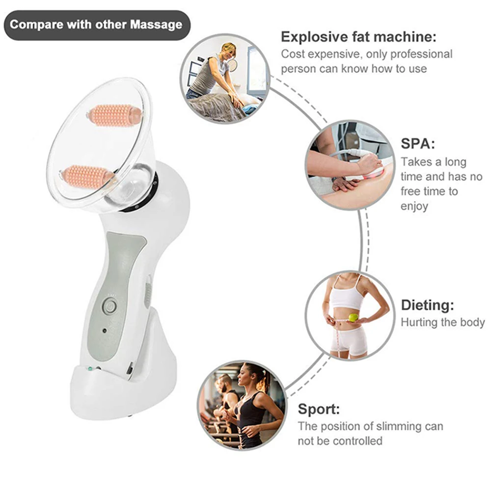 Портативный INU целлюлоза тело глубокий массажный Вакуумный Банки