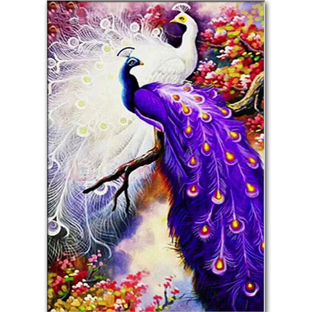 

Square/Round Diamond 5D DIY Diamond Painting "Animal Phoenix" Embroidered Animal Bird Picture Cross Stitch 5D Home Auspicious De