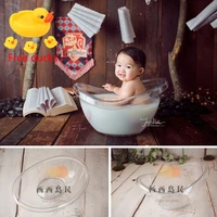 newborn photography props acrylic baby cribes milk bathtub baby photo shoot posing bed furniture boy girl fotografie accessoires