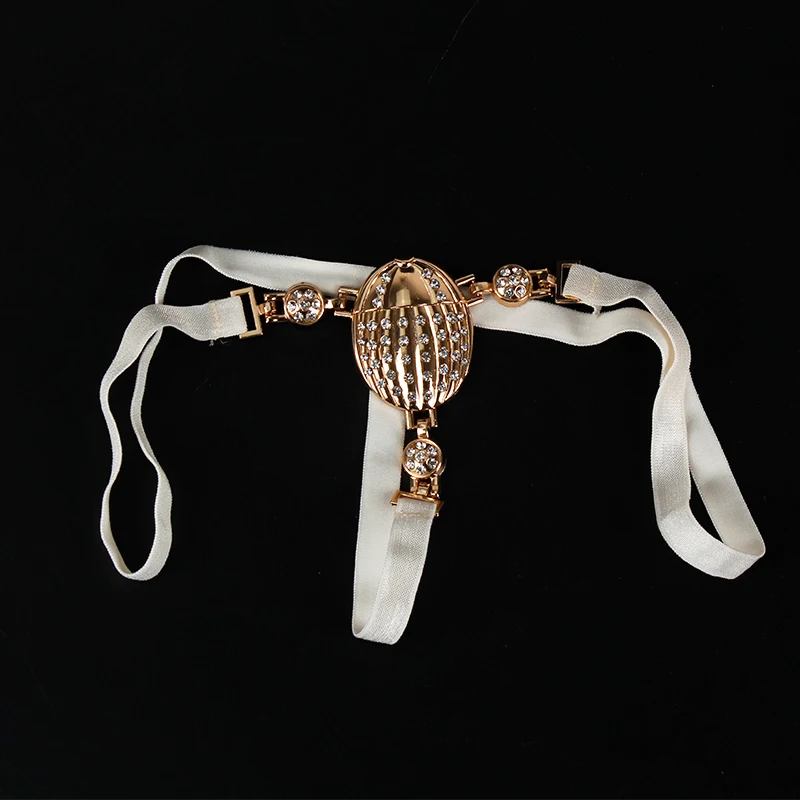 Белые женские трусики нижнее белье стринги с металлическими пуговицами