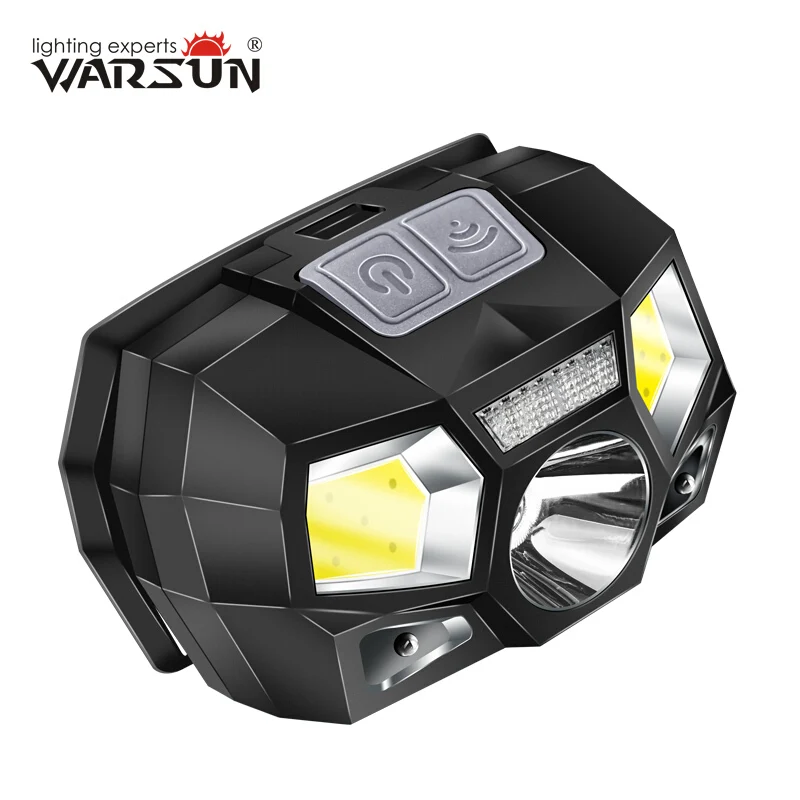 High Power Lumens Sensory Switch Led Head Light - Warsun T101 Rechargeable Headlamp (Manufacturer Supply) image 2