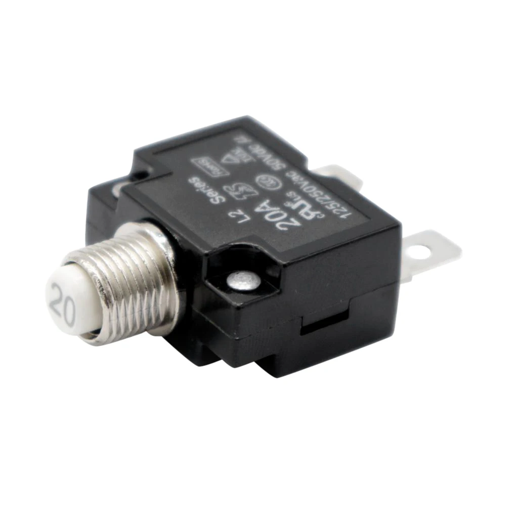 20A ручной сброс тепловой выключатель защита от перегрузки переключатель + черный