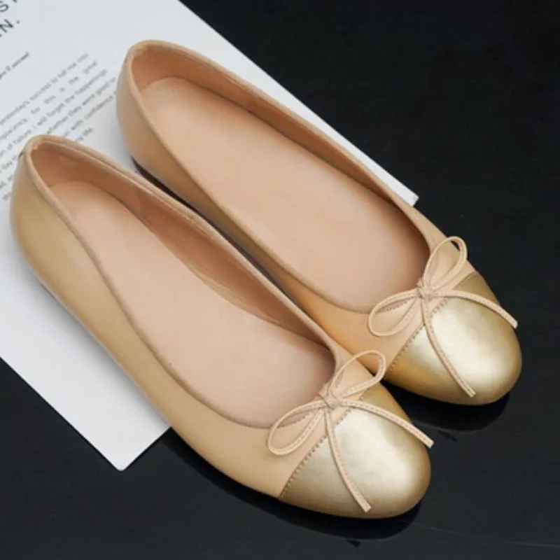 Балетки на плоской подошве с бантом женские балетки классические слипоны Zapatos De