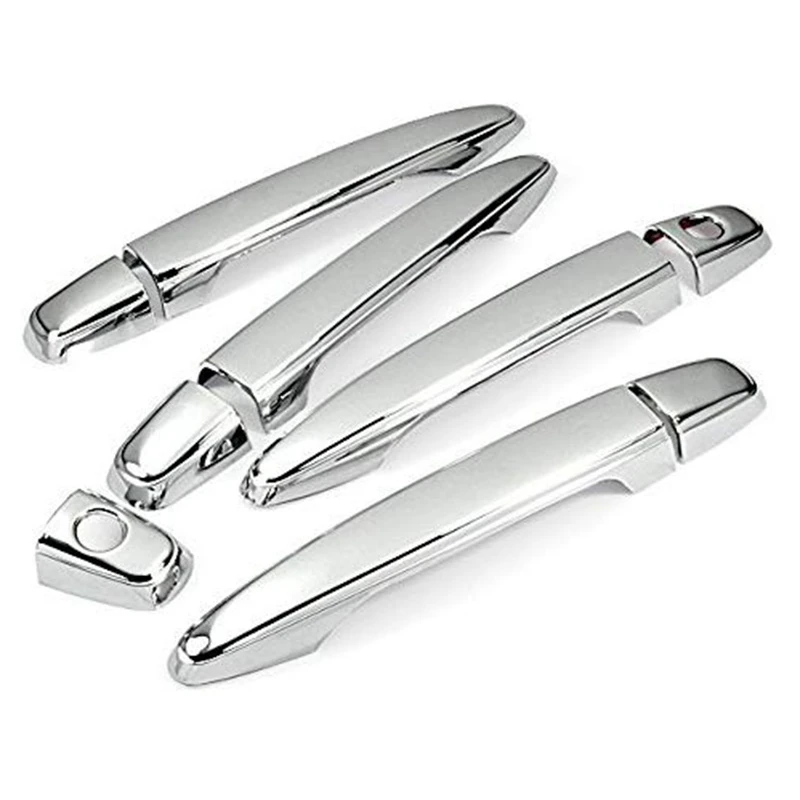 9 шт. хромированные дверные ручки крышки Накладка с дополнительной замочной