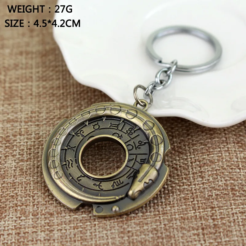 Винтажный Амулет из игры Кредо Убийцы руны змея ожерелье круглый металлический