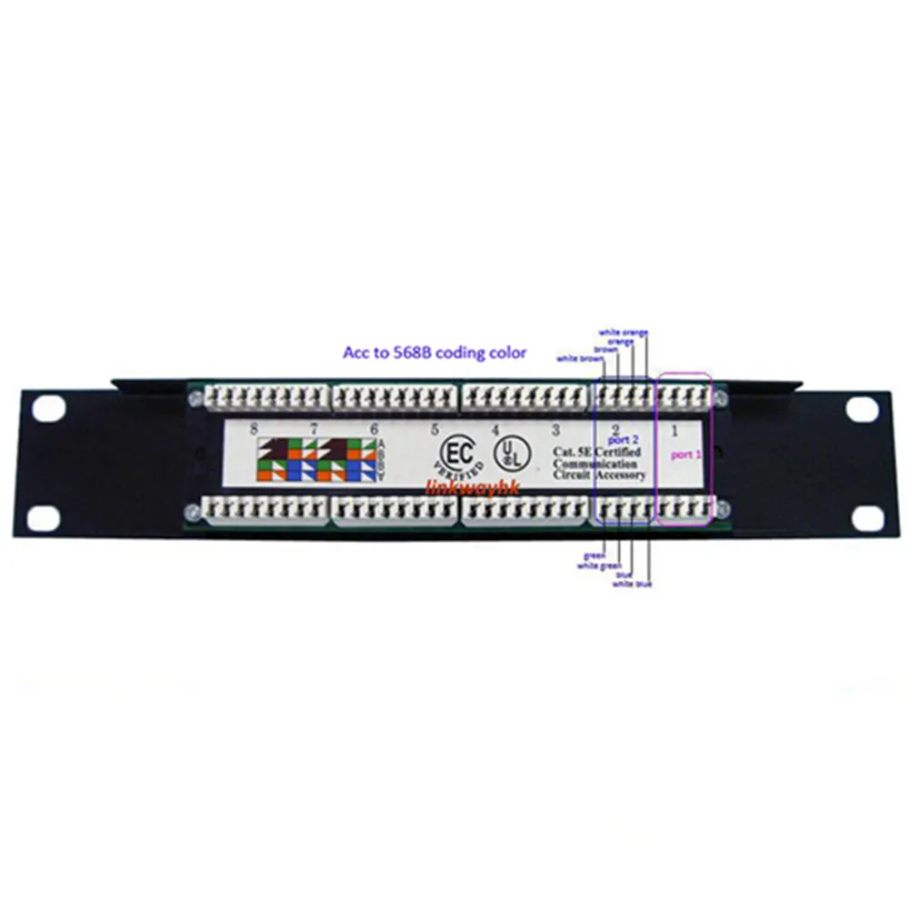 

Cat6 - 8 Jack Cat5e - 1U-10