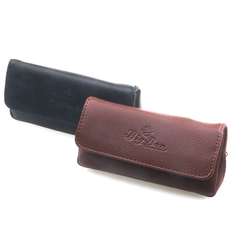 

High-end pipe bag, tobacco bag, leather single bucket bag, portable smoking accessories, tobacco pipe accessories
