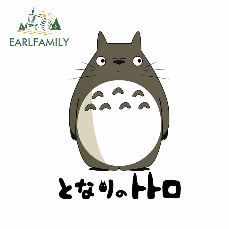 

EARLFAMILY 13cm x 9.5cm For Totoro DIY Decal Campervan Car Stickers Custom Printing Car Accessories Decals Decoration