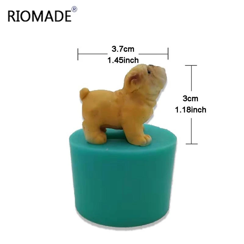 Мини силиконовая форма для бульдога инструменты украшения тортов маленьких