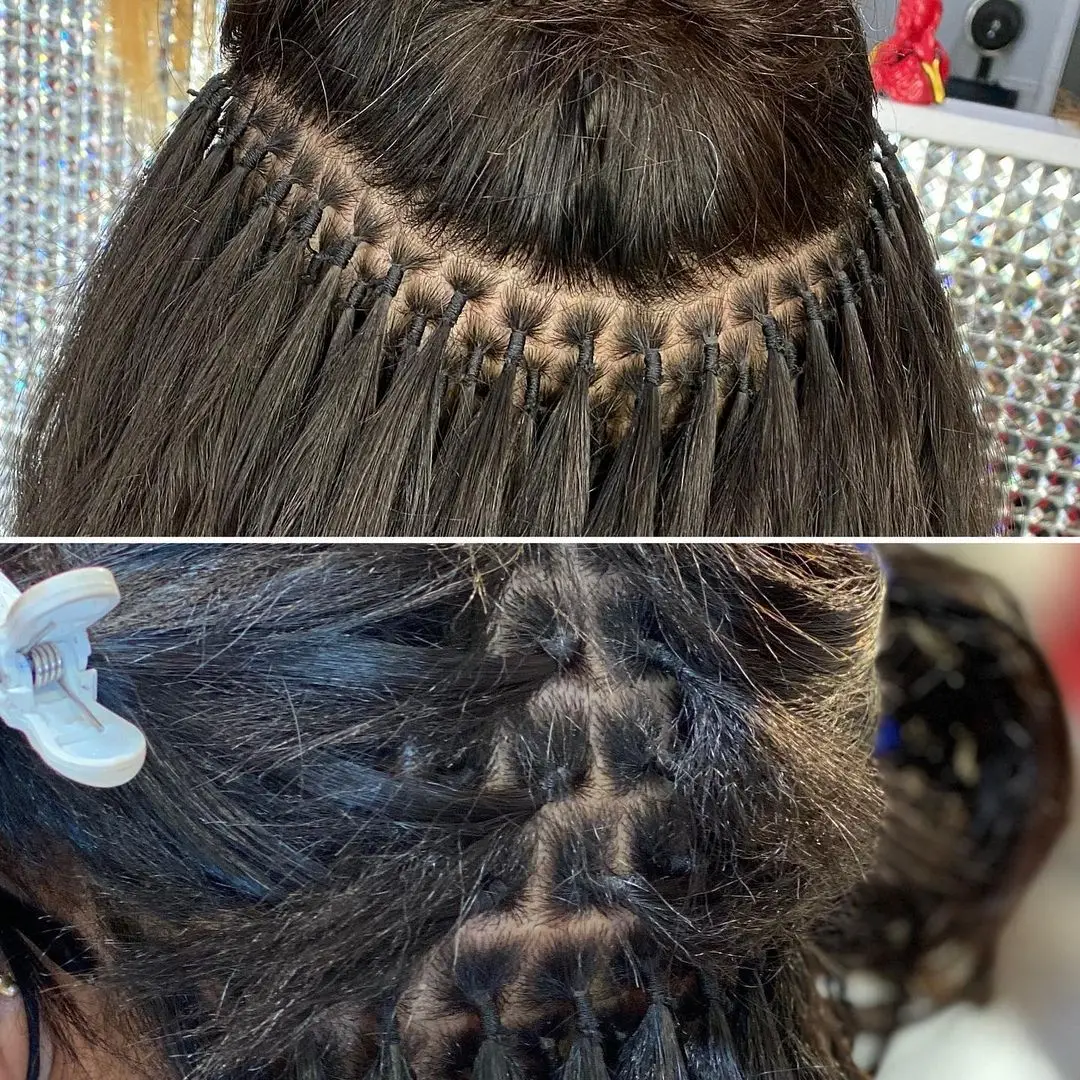 

Straight I Tip Microlinks Hair Extenstions Human Hair 3 BundlesFor Black Women Brazilian Bulk I Tip Hair Extensions Virgin Hair