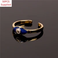 50pcs 2021 lucky eye gold evil eye ring ladies fashion goth punk jewelry anillos mujer aesthetic supplied