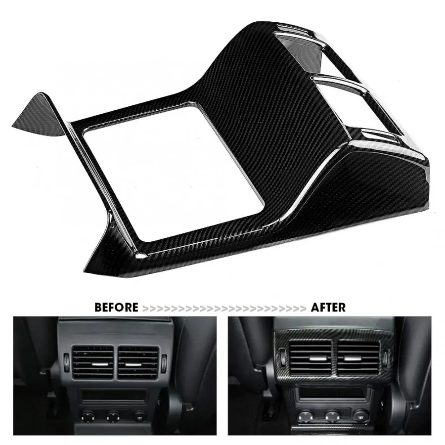 Автомобильный Вентилятор заднего кондиционера с рамкой обшивкой из углеродного