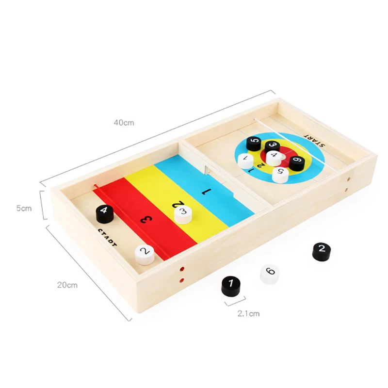 

Board Game Wooden Double-Sided Small Ice Ball Curling Game Table Desktop Battle Kids Play Curling Puzzle Games Family Party Toy