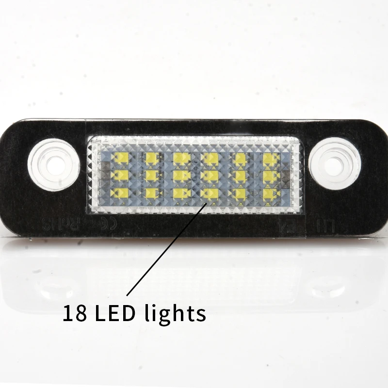 2PCS 12V White LED License Number Plate Light No Error For Ford Fiesta Fusion Mondeo MK2 | Signal Lamp