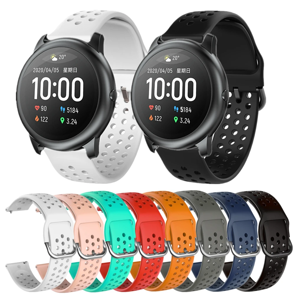 

Breathable Silicone Watch Band For Haylou Solar LS05 Smart Watch Strap Sports Band Replacement Wristband for Haylou Solar
