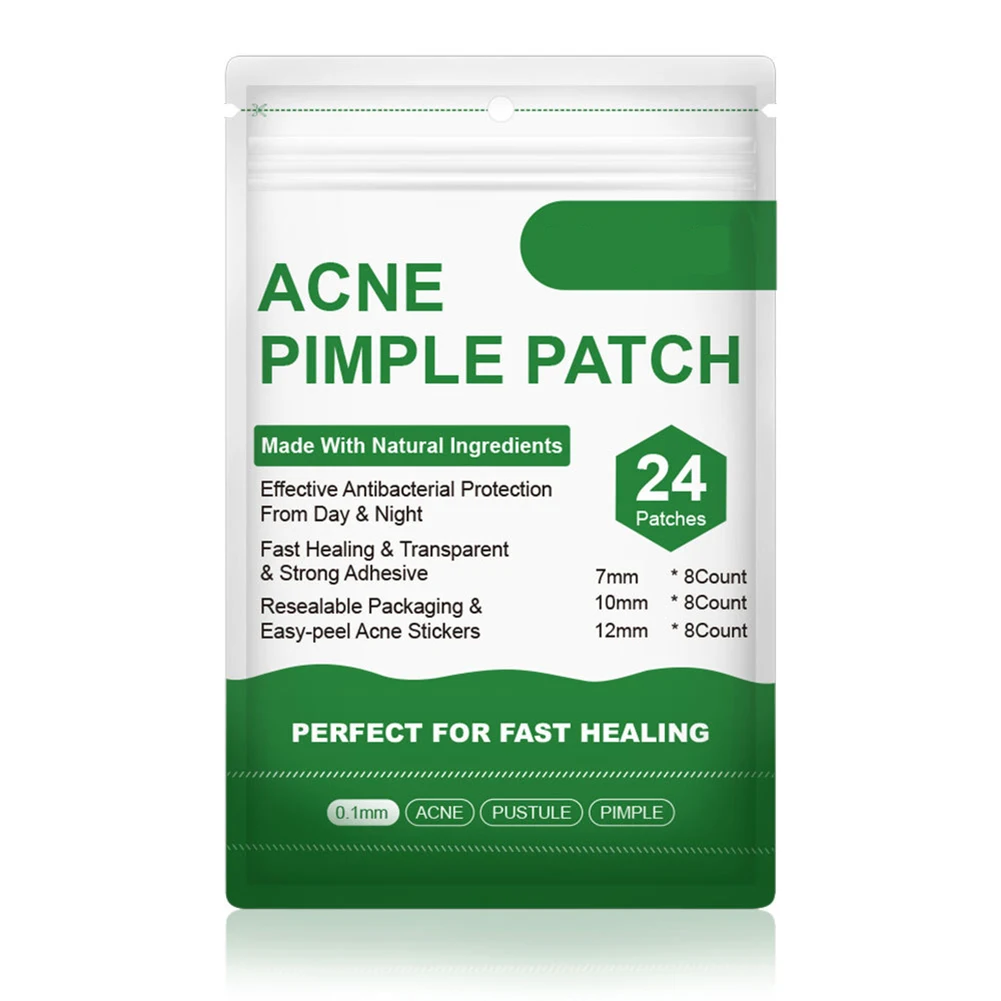 24pcs/bag Acne Pimple Patch 0.1mm Hydrophilic Colloidal Transparency Face Mask Treatment Sticker Skin Care Daily Use - купить по