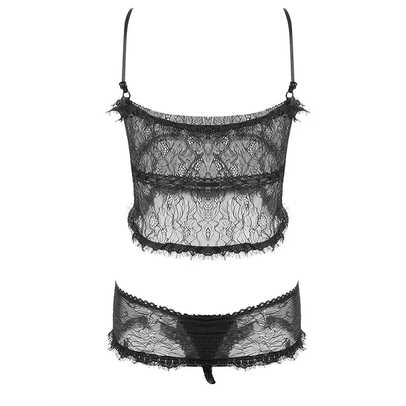 

Супер сексуальный полный кружевной перспективный прозрачный шарм может быть Эластичный Слинг открытый пупок жилет стиль сексуальная пижа...