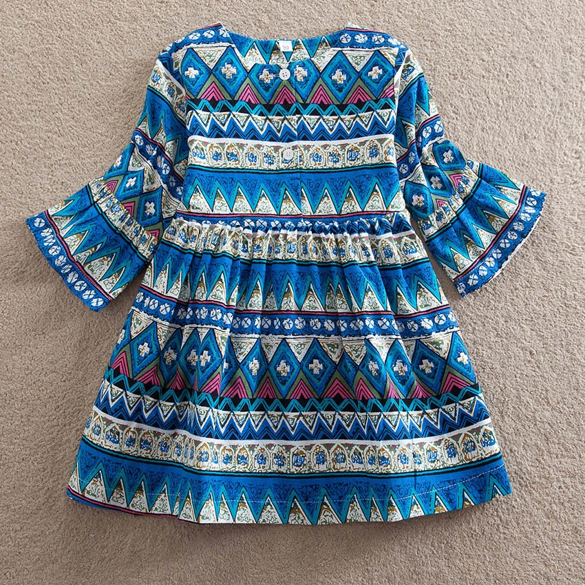 

Baby Girl Clothes 2020 News Autumn African Dresses for Women Children Dashiki Print Bohemia Clothes Party Casual Robe Africaine