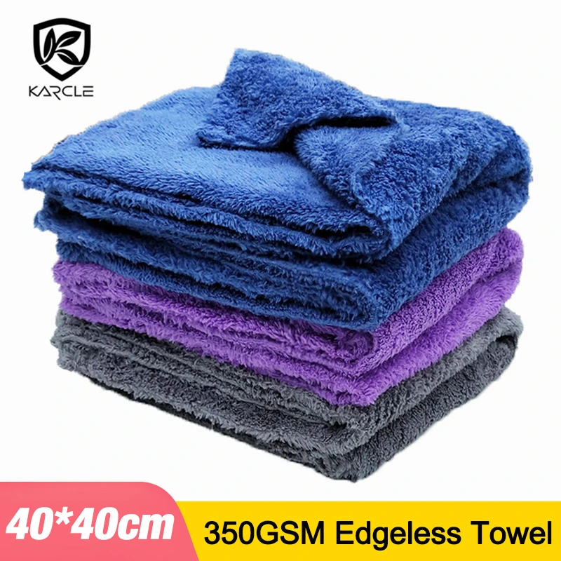 

3/5/10pcs Car Wash Microfiber Towel Cleaning Drying Car Polishing Cloth Soft Edgeless Car Detailing Waxing Towel Super Absorbent