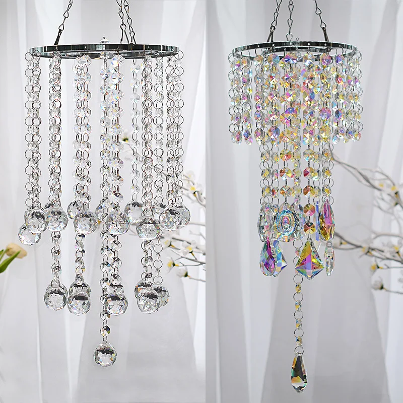 

AB color iron art crystal hanging outdoor pendant ornament DIY crystal pendant pendant