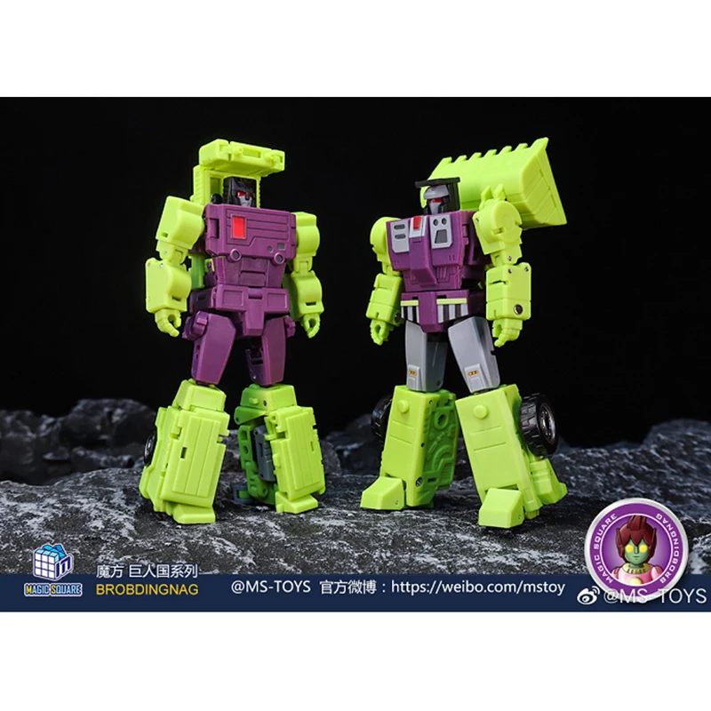 Figura de acci&oacute;n de Transformers cuadrados m&aacute;gicos, juguetes de Robot Ko, MS-B37, pala, maestro MS-B38, Robot Guerrero-0