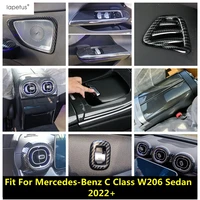 hand brake air ac window lift head light speaker cover trim carbon fiber accessories for mercedes benz c class w206 sedan 2022