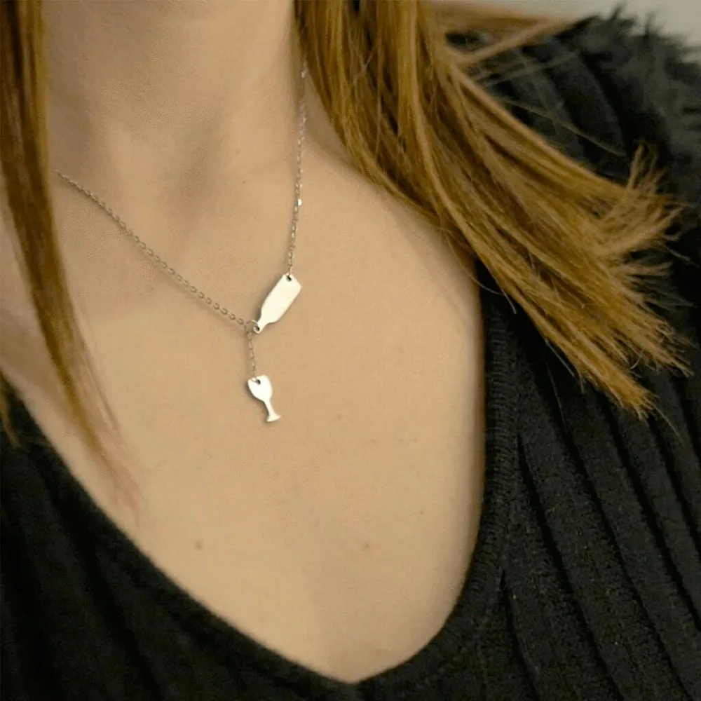 WAWFROK 2017 модное женское колье кулон из нержавеющей стали ожерелье с пивом