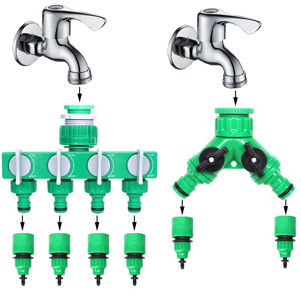 RBCFHl 1/2 'ɳ/4'' 1 ''вход 4-Way делитель воды Femle с резьбой до 16 мм