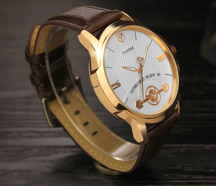 Часы наручные Yazole Мужские кварцевые брендовые Роскошные спортивные|Кварцевые