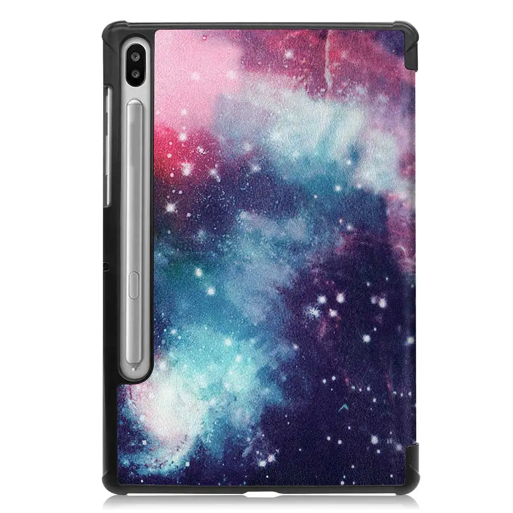 Кожаный смарт-чехол для samsung Galaxy Tab S6 10,5 SM-T860 SM-T865 10," чехол с принтом для планшета