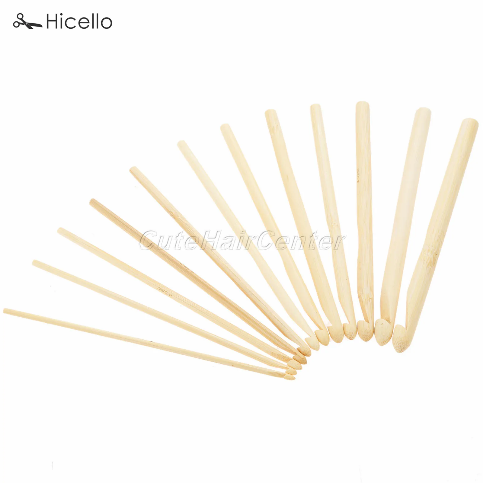 12 шт./компл. бамбуковый крючок для вязания крючком ручной ткачество инструмент