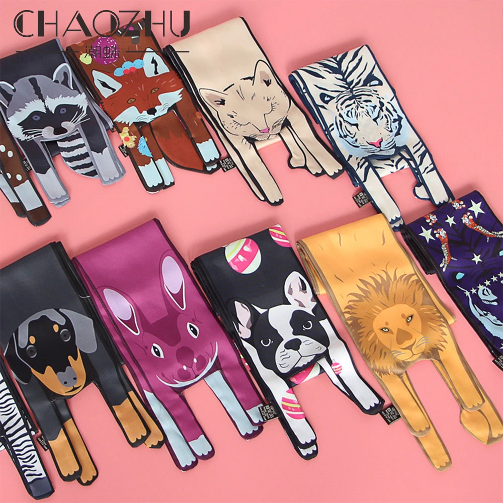 Модная забавная Милая мультяшная животная бульдог/Енот/кошка/Тигр Роскошные