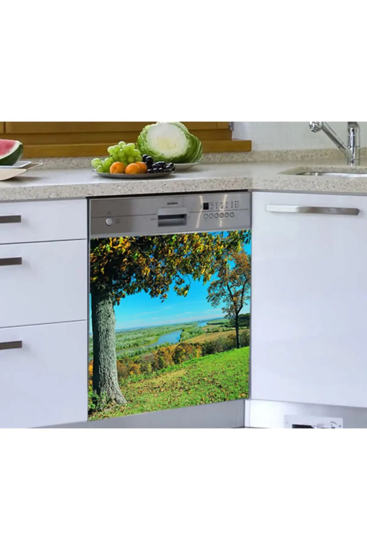 

Tree Pattern Dish Machine Sticker