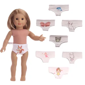 Кукла животного трусики нижнее белье подходит 18 дюймов American 43 см для ухода за ребенком для мам новорожденного Reborn Baby Doll Одежда, наше поколение, подарки для детей