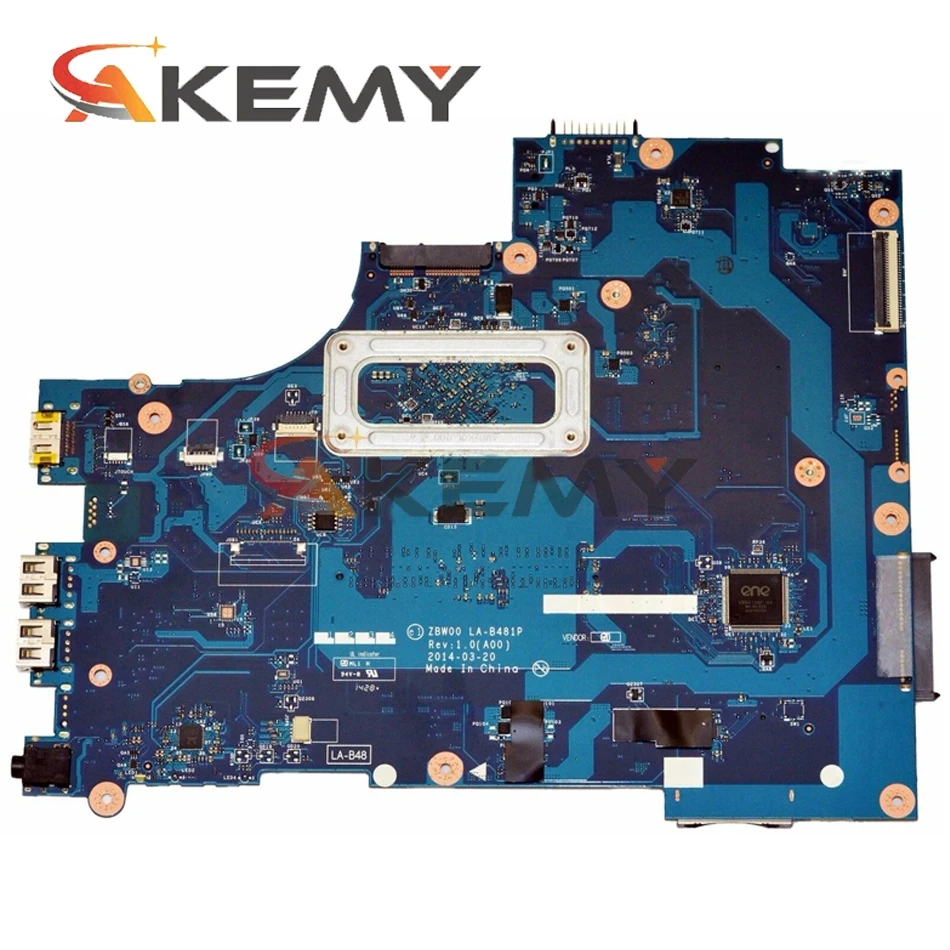 

CN-028V9W 28V9W ZBW00 LA-B481P For Dell Inspiron 15R 3531 NoteBook PC Laptop Motherboard W/SR1W4 N2830 DDR3L 100% fully tested