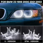 Светодиодсветодиодный Кристальные глаза ангела стиль резки DRL DTM U-образсветильник 6000K белый для BMW Z3 1999 2000 2001 2002