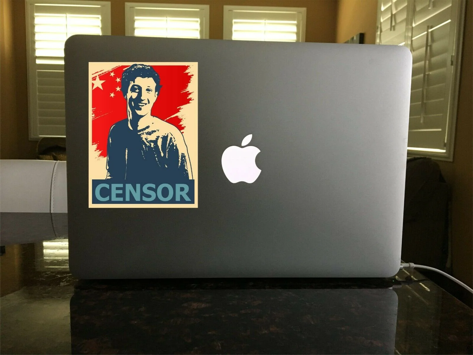 

Виниловая наклейка, для фейсбука, цензуры, Марка Цукерберга