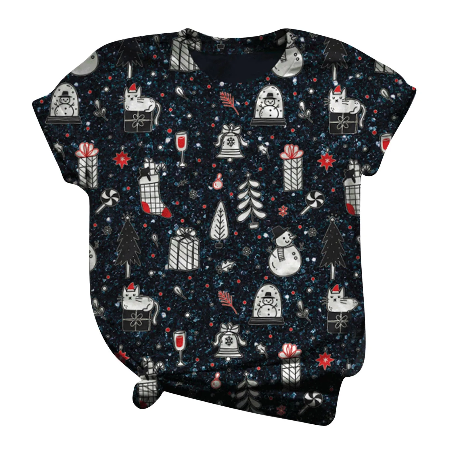 

Tops Short Blouse Casual Printing Women's Sleeve Pullover Sweatshirt Women's Blouse Tops