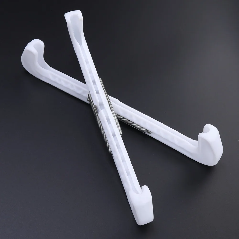 

1 Pair Ice Guards Adjustable Ice Walking Guards Ice Hockey Figure Protector Covers(White)