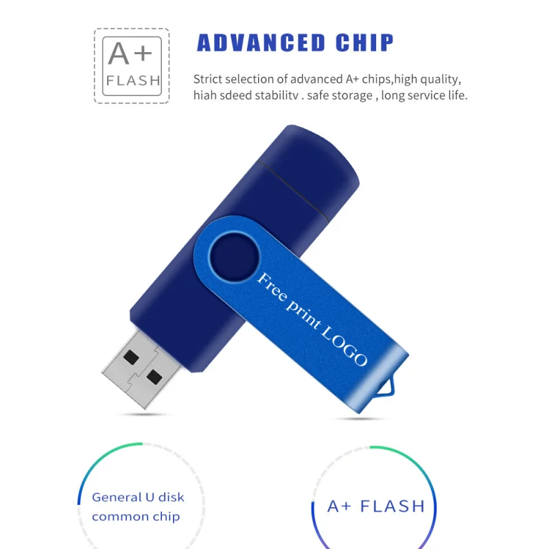 Флеш-накопитель 32 ГБ, 128 ГБ, Usb флешка 8 ГБ, 4 Гб, флеш-накопитель 64 ГБ, металлический u-диск, новинка, OTG, флешка 16 Гб для карты памяти, бесплатный логотип на заказ
