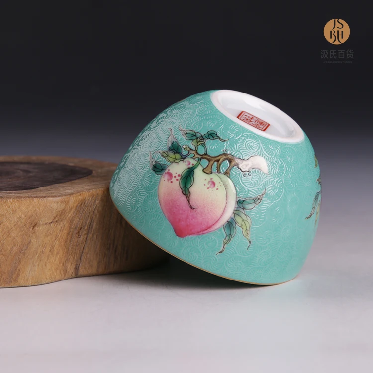 JUHETANG королевская печь порошок эмаль фарфоровая чашка ручной работы Цзиндэчжэнь