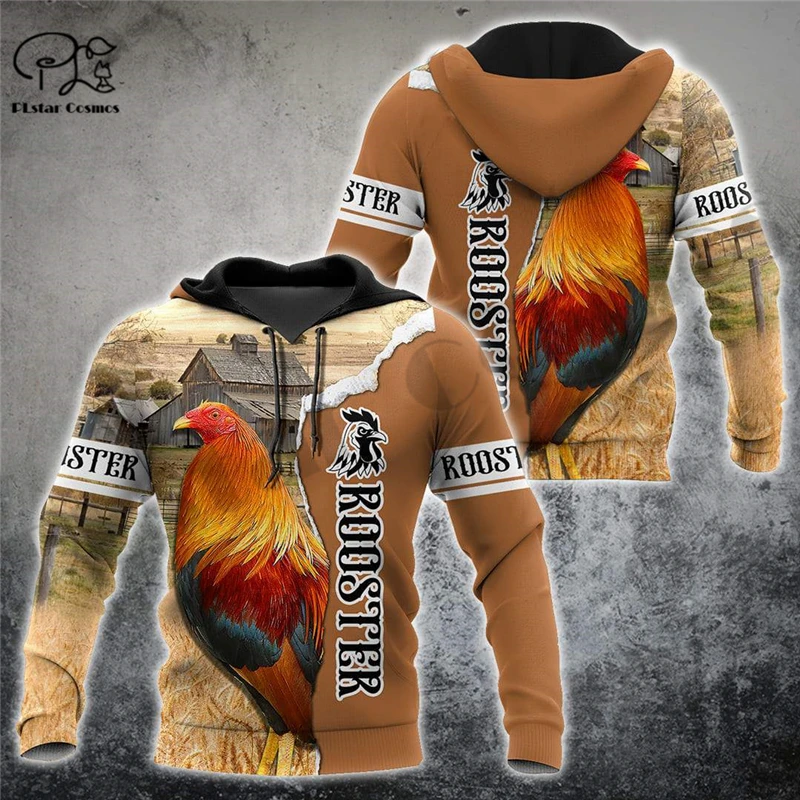 

PLstar Cosmos 3Dprinted Newest Rooster Animal Art Harajuku Streetwear Pullover Unique Unisex Funny Hoodies/Sweatshirt/Zip Style4