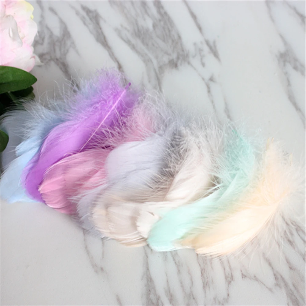 100 шт./упак. красочные перья страуса подарочная упаковка Материал коробка