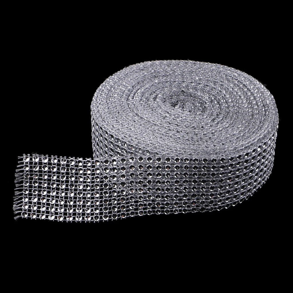 10 ярдов стразы в рулоне с алмазной сеткой лента для свадебной вечеринки | Дом и