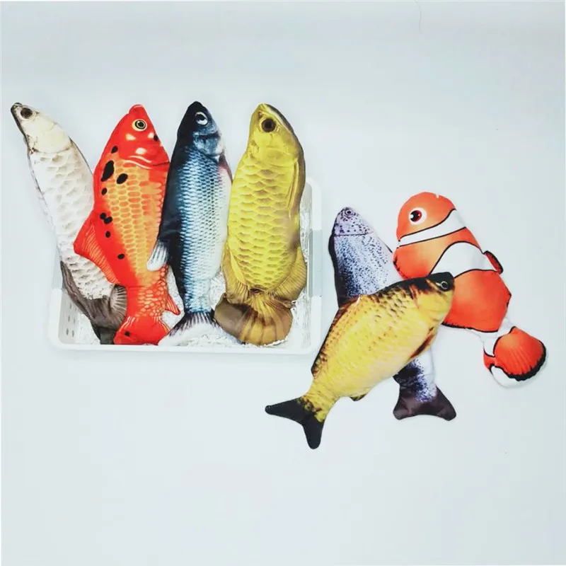 

30CM Pet Cat Toy USB Charging Simulation Electric Dancing Moving Floppy Fish Cats Toy For Pet Toys Interactive Dog Dropshipping